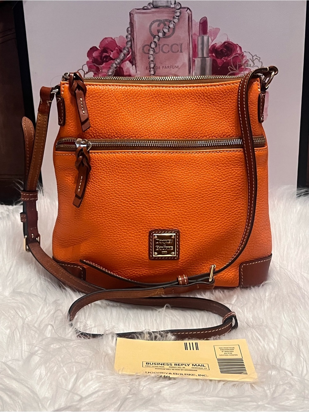 Dooney & Bourke clementine Pebble  grain Leather Crossbody Bag